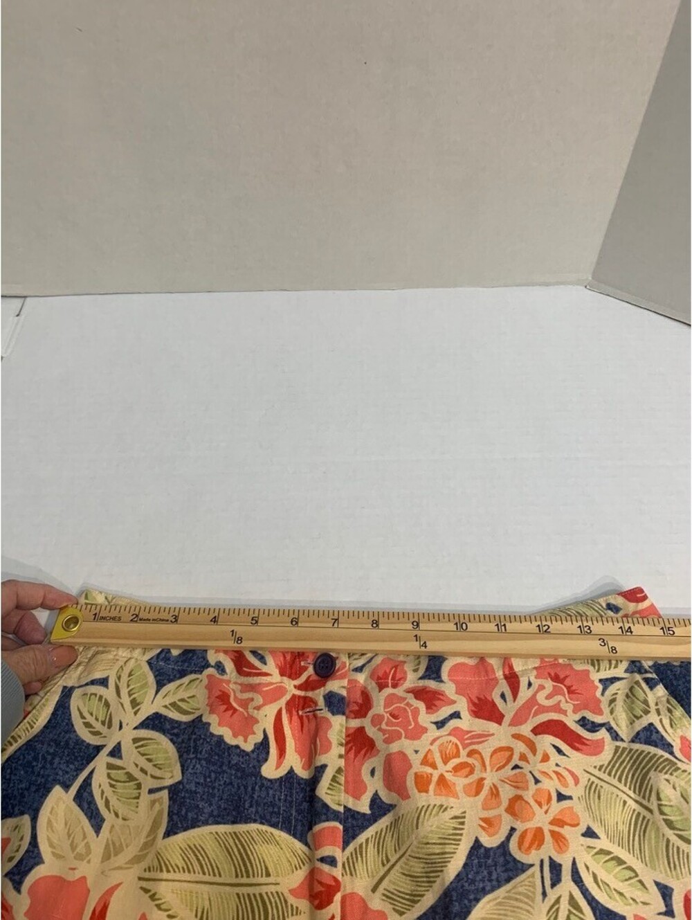 Talbots Hawaiian Tropical Key West Crop Pants Linen Rayon Size 10 Wide Leg - Picture 6 of 8